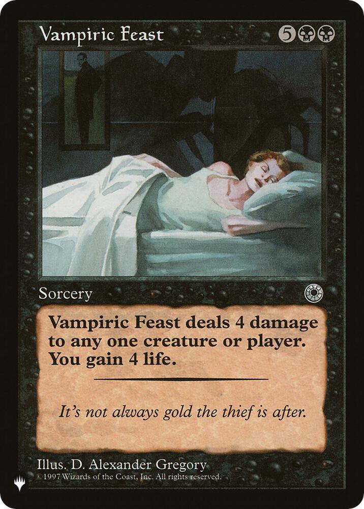 Vampiric Feast card from The List Reprints