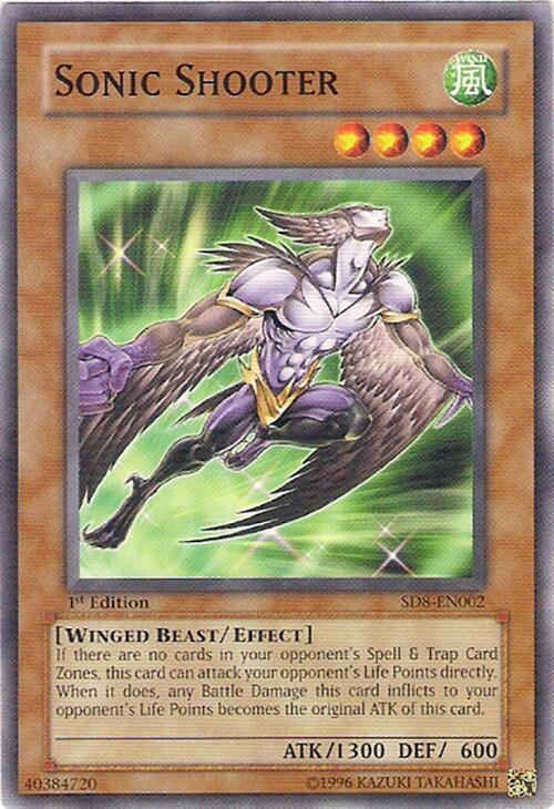 Sonic Shooter SD8-EN002 card from Structure Deck: Lord of the Storm