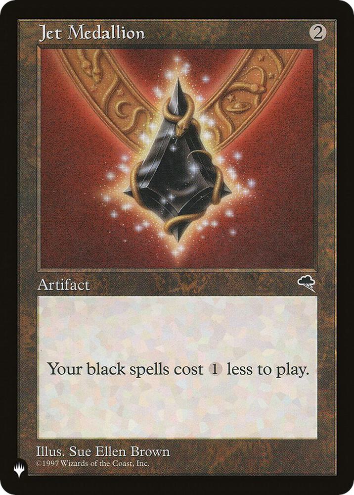 Jet Medallion card from The List Reprints
