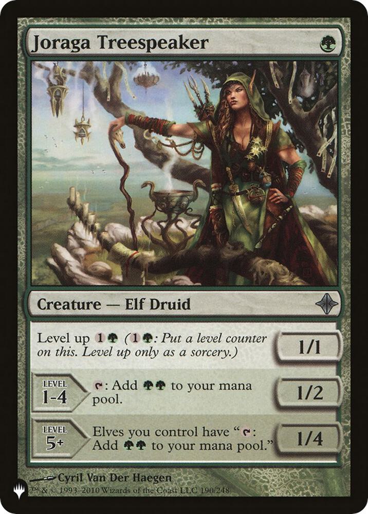Joraga Treespeaker 190/248 card from The List Reprints
