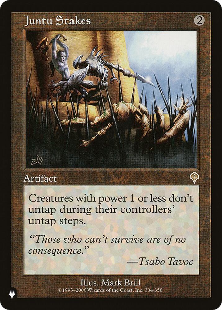 Juntu Stakes 304/350 card from The List Reprints