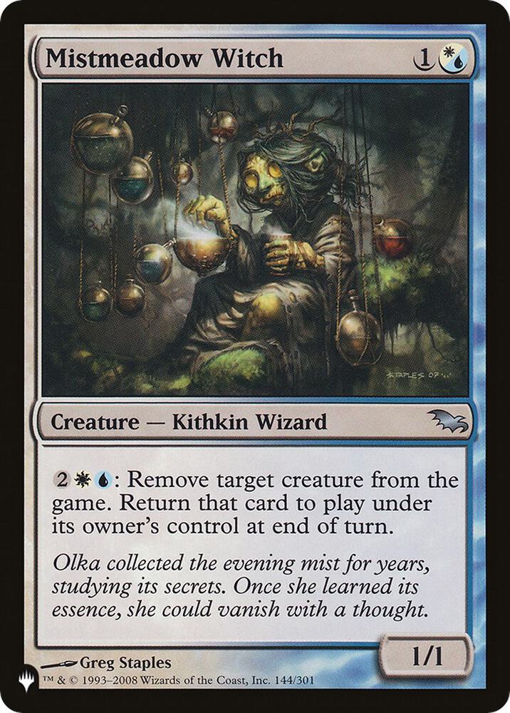 Mistmeadow Witch (SHM) 144/301 card from The List Reprints