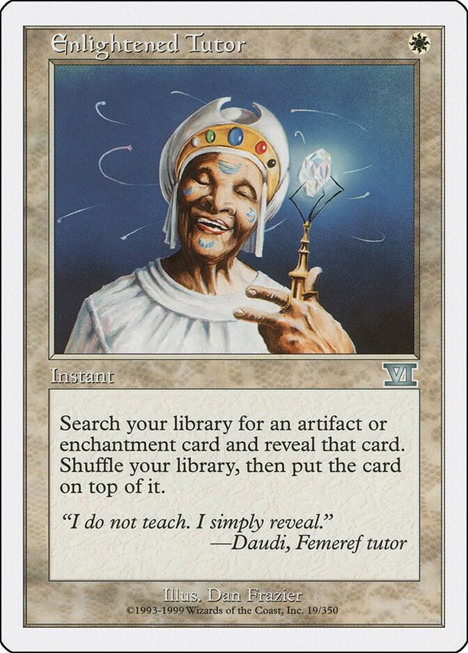 Enlightened Tutor 19 card from Classic Sixth Edition