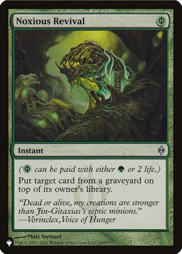 Noxious Revival 118/175 card from The List Reprints