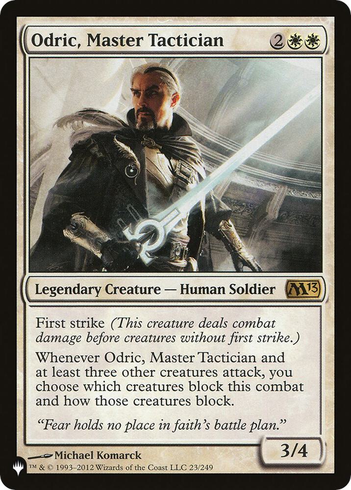 Odric, Master Tactician 23/249 card from The List Reprints