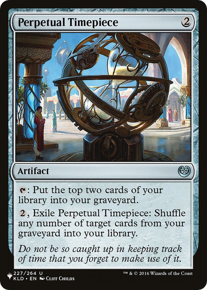 Perpetual Timepiece 227/264 card from The List Reprints