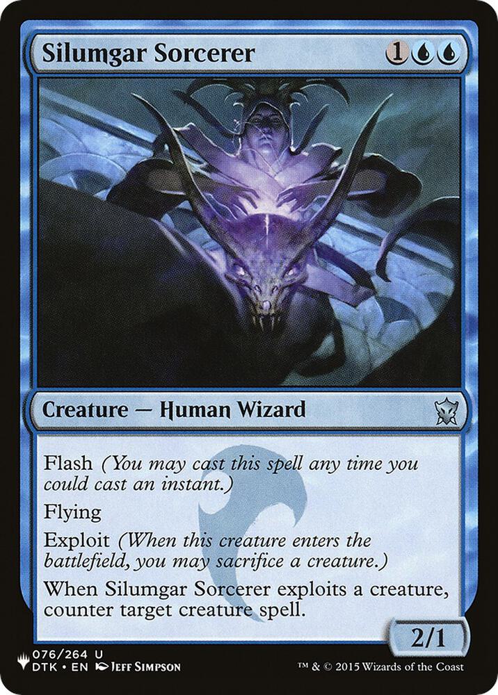 Silumgar Sorcerer 076/264 card from The List Reprints