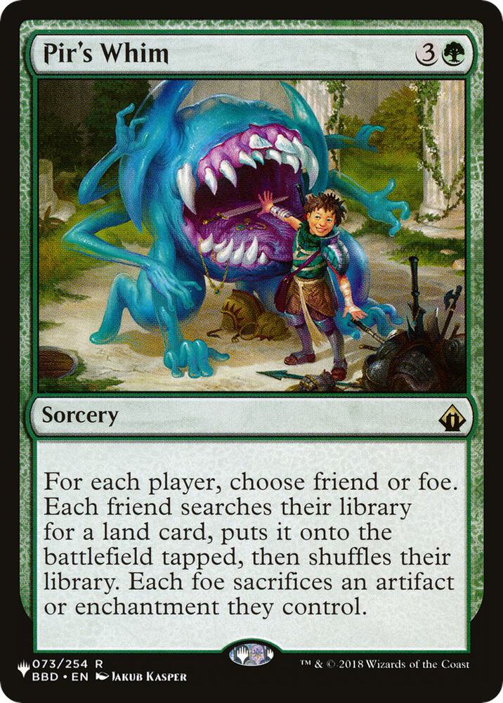 Pir's Whim 073/254 card from The List Reprints