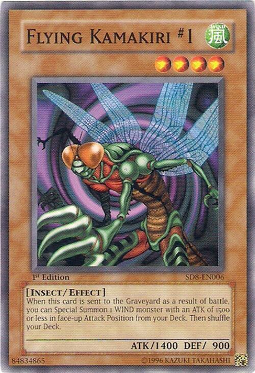 Flying Kamakiri #1 SD8-EN006 card from Structure Deck: Lord of the Storm