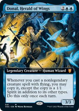 Donal, Herald of Wings (Extended Art) 41 card from Commander: Innistrad: Crimson Vow