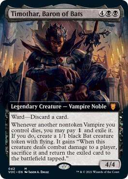 Timothar, Baron of Bats (Extended Art) 42 card from Commander: Innistrad: Crimson Vow