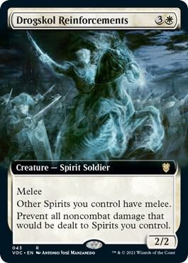 Drogskol Reinforcements (Extended Art) 43 card from Commander: Innistrad: Crimson Vow