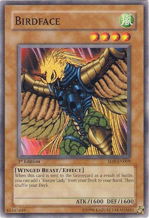 Birdface SD8-EN009 card from Structure Deck: Lord of the Storm
