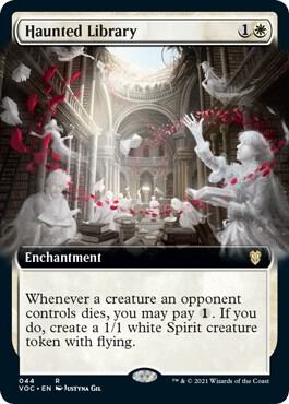 Haunted Library (Extended Art) 44 card from Commander: Innistrad: Crimson Vow