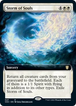 Storm of Souls (Extended Art) 47 card from Commander: Innistrad: Crimson Vow
