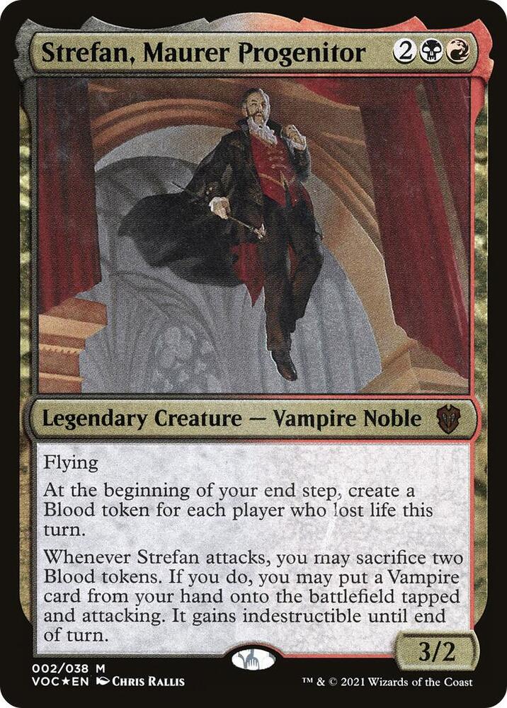 Strefan, Maurer Progenitor (Display Commander) - Thick Stock 2 card from Commander: Innistrad: Crimson Vow