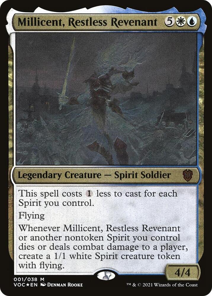 Millicent, Restless Revenant (Display Commander) - Thick Stock 1 card from Commander: Innistrad: Crimson Vow