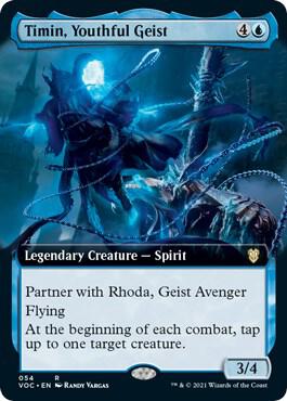 Timin, Youthful Geist (Extended Art) 54 card from Commander: Innistrad: Crimson Vow