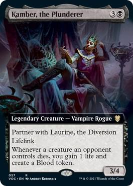 Kamber, the Plunderer (Extended Art) 57 card from Commander: Innistrad: Crimson Vow