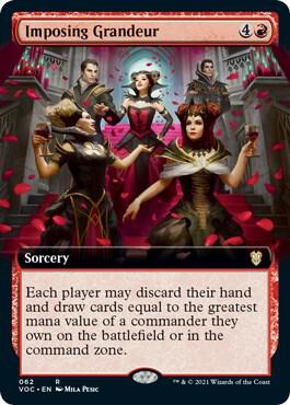 Imposing Grandeur (Extended Art) 62 card from Commander: Innistrad: Crimson Vow