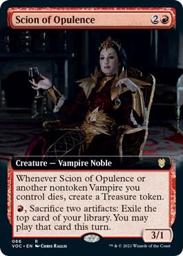 Scion of Opulence (Extended Art) 66 card from Commander: Innistrad: Crimson Vow