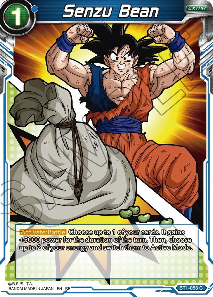 Senzu Bean BT1-053 card from Mythic Booster