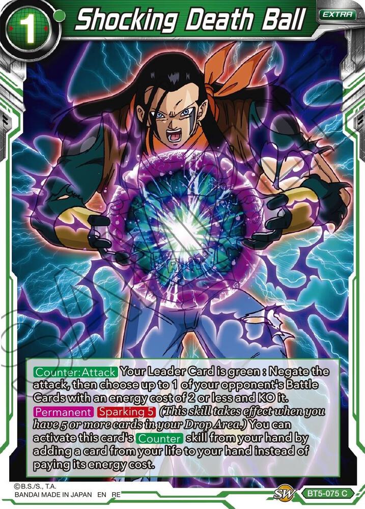 Shocking Death Ball BT5-075 card from Mythic Booster