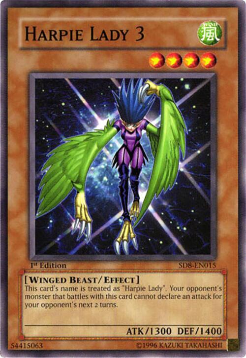 Harpie Lady 3 SD8-EN015 card from Structure Deck: Lord of the Storm