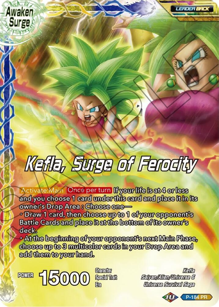 Kefla // Kefla, Surge of Ferocity P-184 card from Mythic Booster