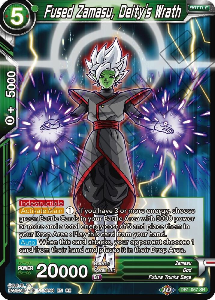 Fused Zamasu, Deity's Wrath DB1-057 card from Mythic Booster