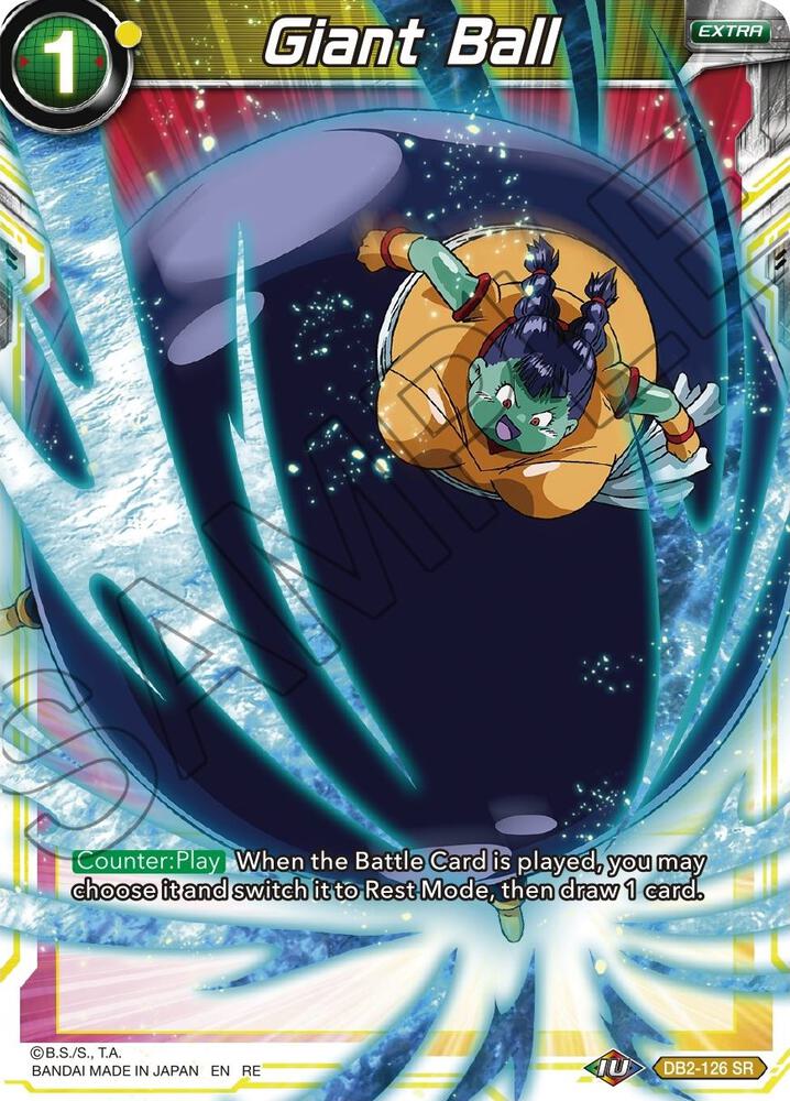 Giant Ball DB2-126 card from Mythic Booster