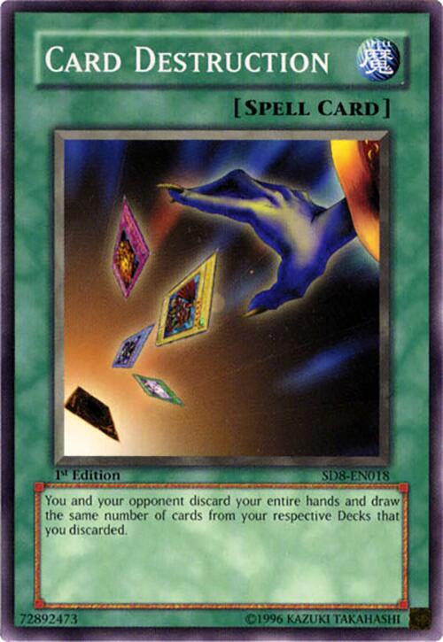 Card Destruction SD8-EN018 card from Structure Deck: Lord of the Storm