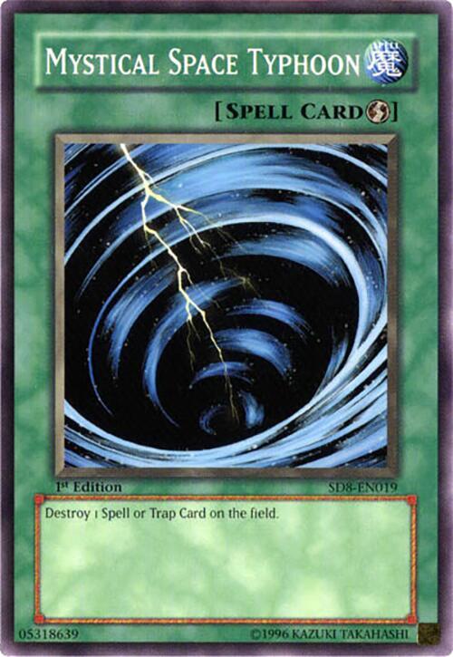 Mystical Space Typhoon SD8-EN019 card from Structure Deck: Lord of the Storm