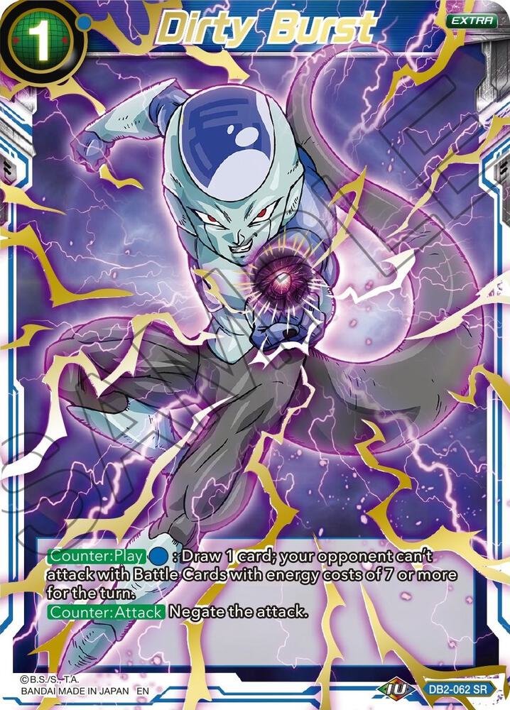 Dirty Burst (Gold Stamped) DB2-062 card from Mythic Booster