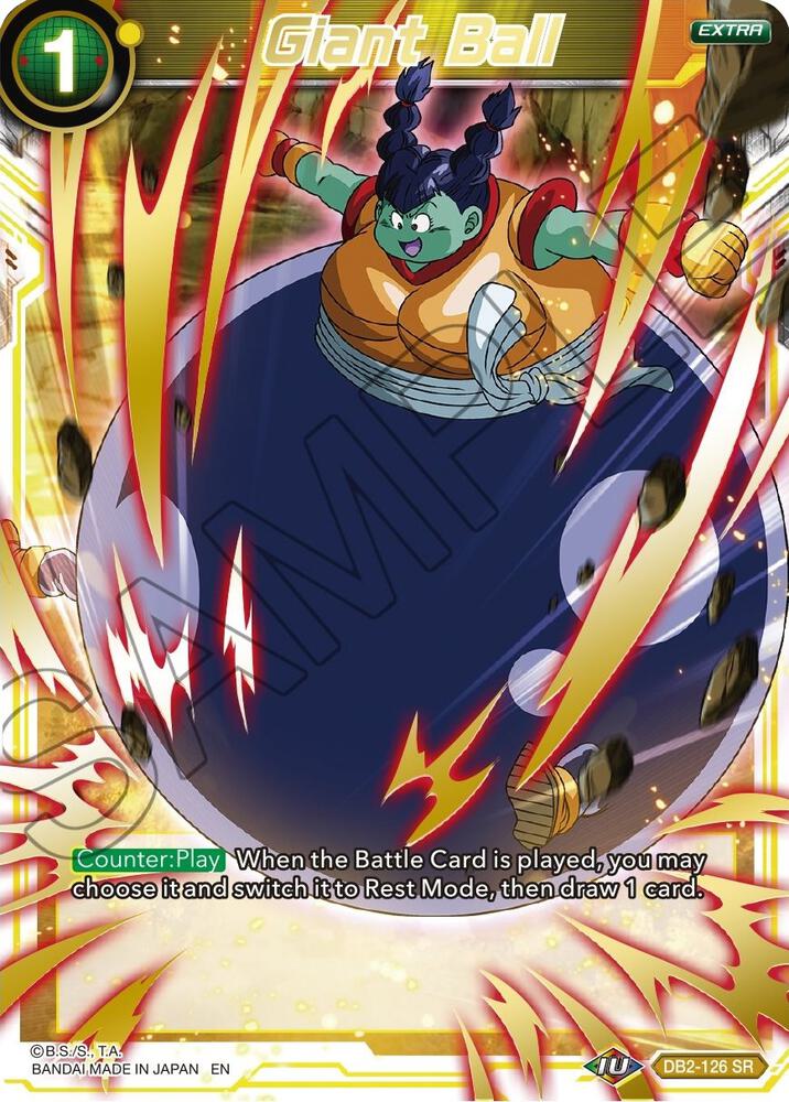 Giant Ball (Gold Stamped) DB2-126 card from Mythic Booster