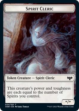 Spirit Cleric Token 4 card from Innistrad: Crimson Vow