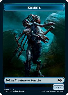 Zombie Token 5 card from Innistrad: Crimson Vow