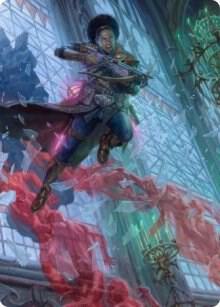 Kaya, Geist Hunter Art Card 3 card from Art Series: Innistrad: Crimson Vow