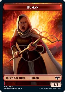Human Token 10 card from Innistrad: Crimson Vow