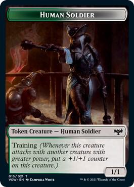 Human Soldier Token 15 card from Innistrad: Crimson Vow