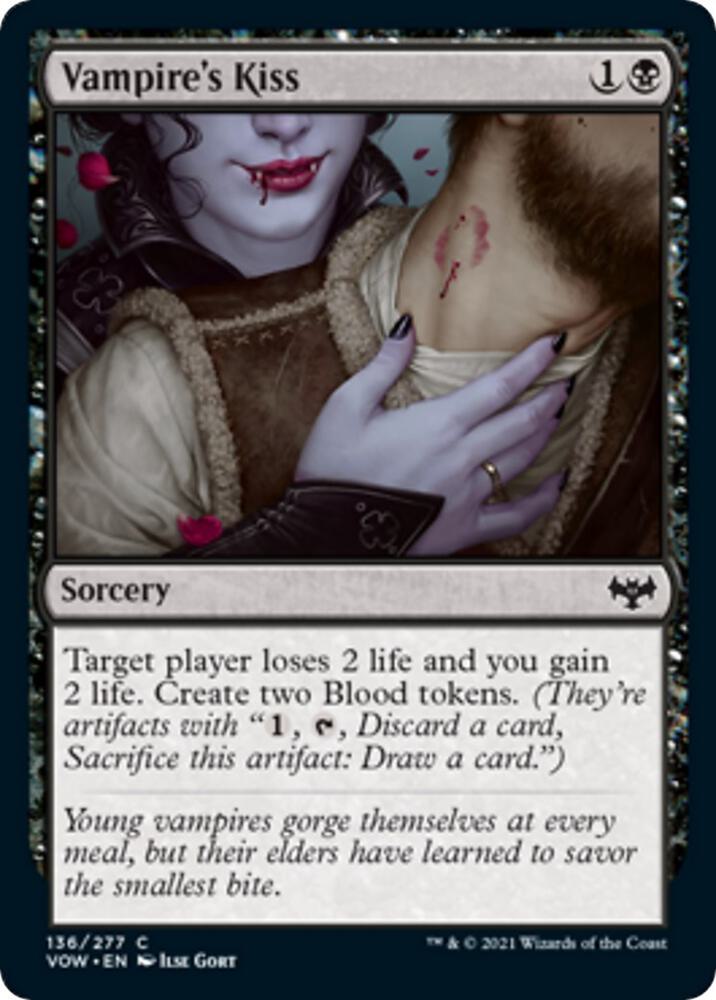 Vampire's Kiss 136 card from Innistrad: Crimson Vow