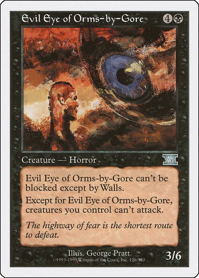 Evil Eye of Orms-by-Gore 126 card from Classic Sixth Edition