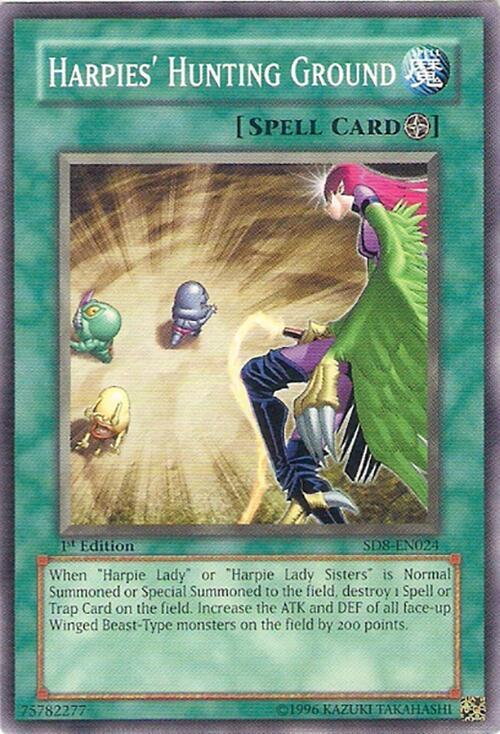 Harpies' Hunting Ground SD8-EN024 card from Structure Deck: Lord of the Storm
