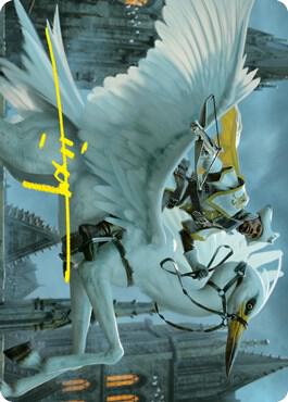 Gryff Rider Art Card (Gold-Stamped Signature) 10 card from Art Series: Innistrad: Crimson Vow