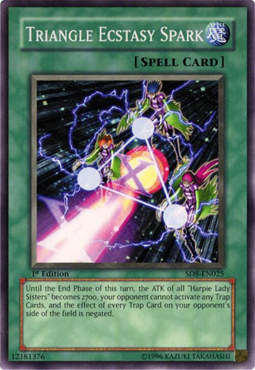 Triangle Ecstasy Spark SD8-EN025 card from Structure Deck: Lord of the Storm