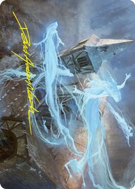 Hallowed Haunting Art Card (Gold-Stamped Signature) 12 card from Art Series: Innistrad: Crimson Vow