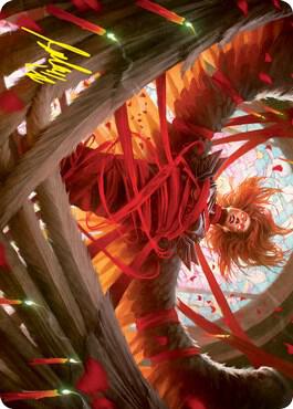 Sigarda's Imprisonment Art Card (Gold-Stamped Signature) 16 card from Art Series: Innistrad: Crimson Vow