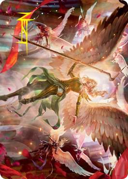 Sigarda's Summons Art Card (Gold-Stamped Signature) 17 card from Art Series: Innistrad: Crimson Vow