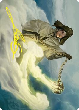 Traveling Minister Art Card (Gold-Stamped Signature) 19 card from Art Series: Innistrad: Crimson Vow