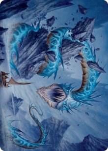 Biolume Serpent Art Card 20 card from Art Series: Innistrad: Crimson Vow